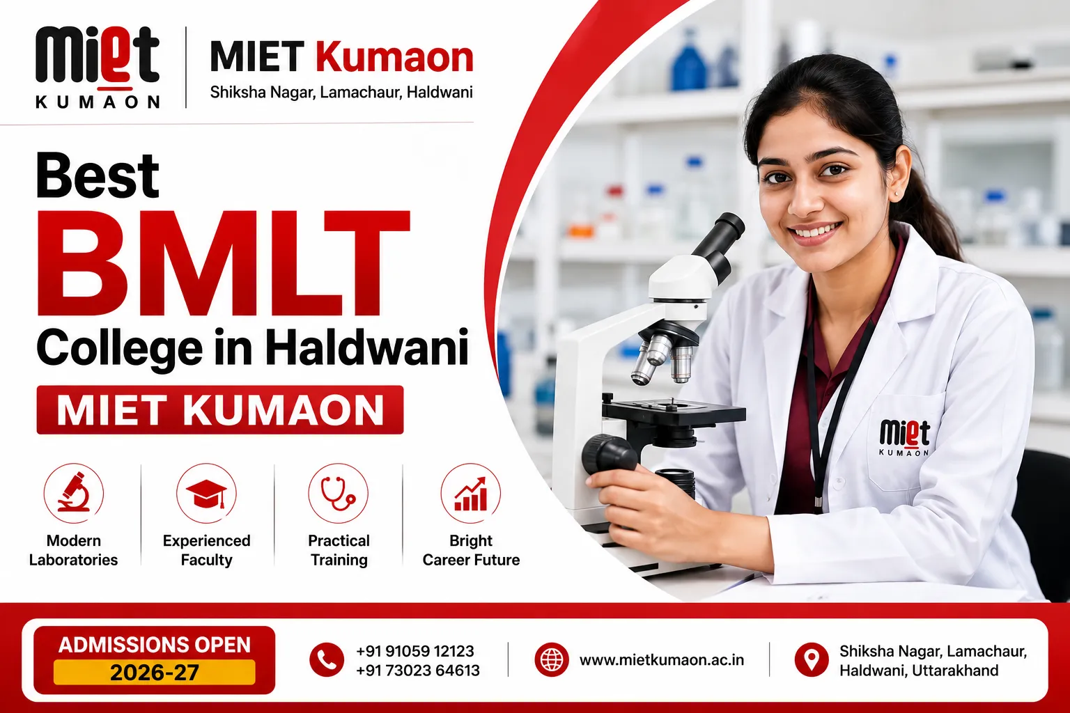 Best BMLT College in Haldwani – MIET Kumaon
