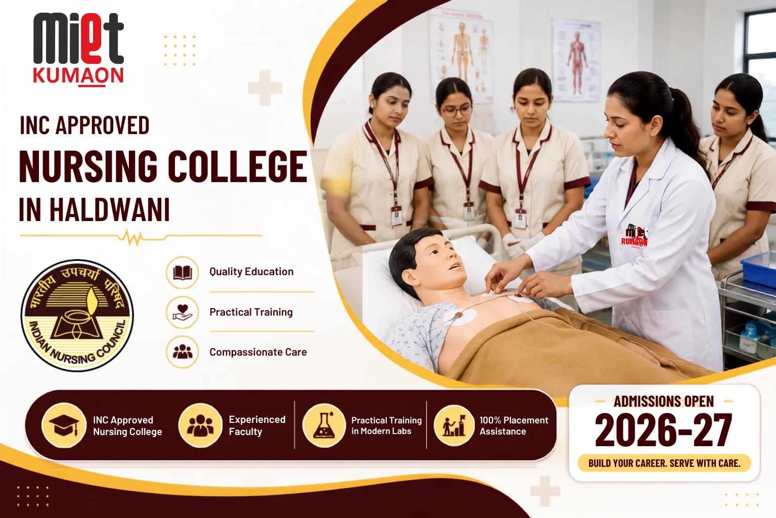 INC Approved Nursing College in Haldwani