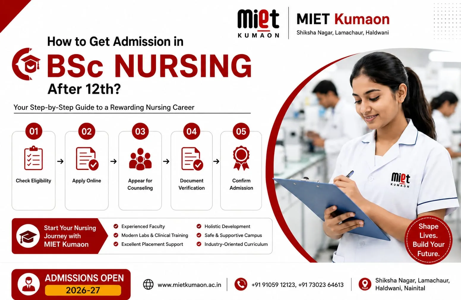 How to Get Admission in B.Sc Nursing After 12th