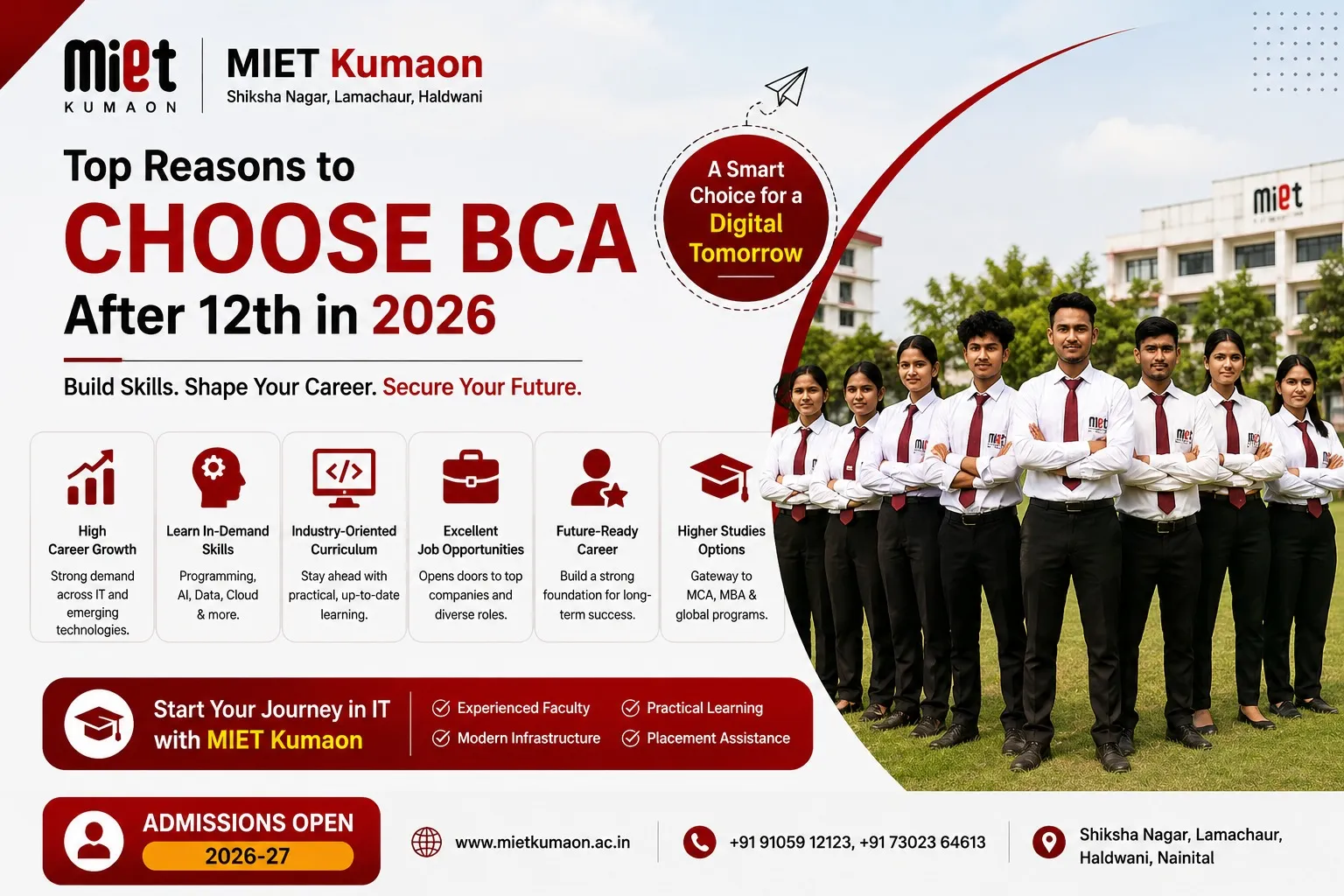 Bachelor of Computer Applications course in Uttarakhand with AI and programming skills